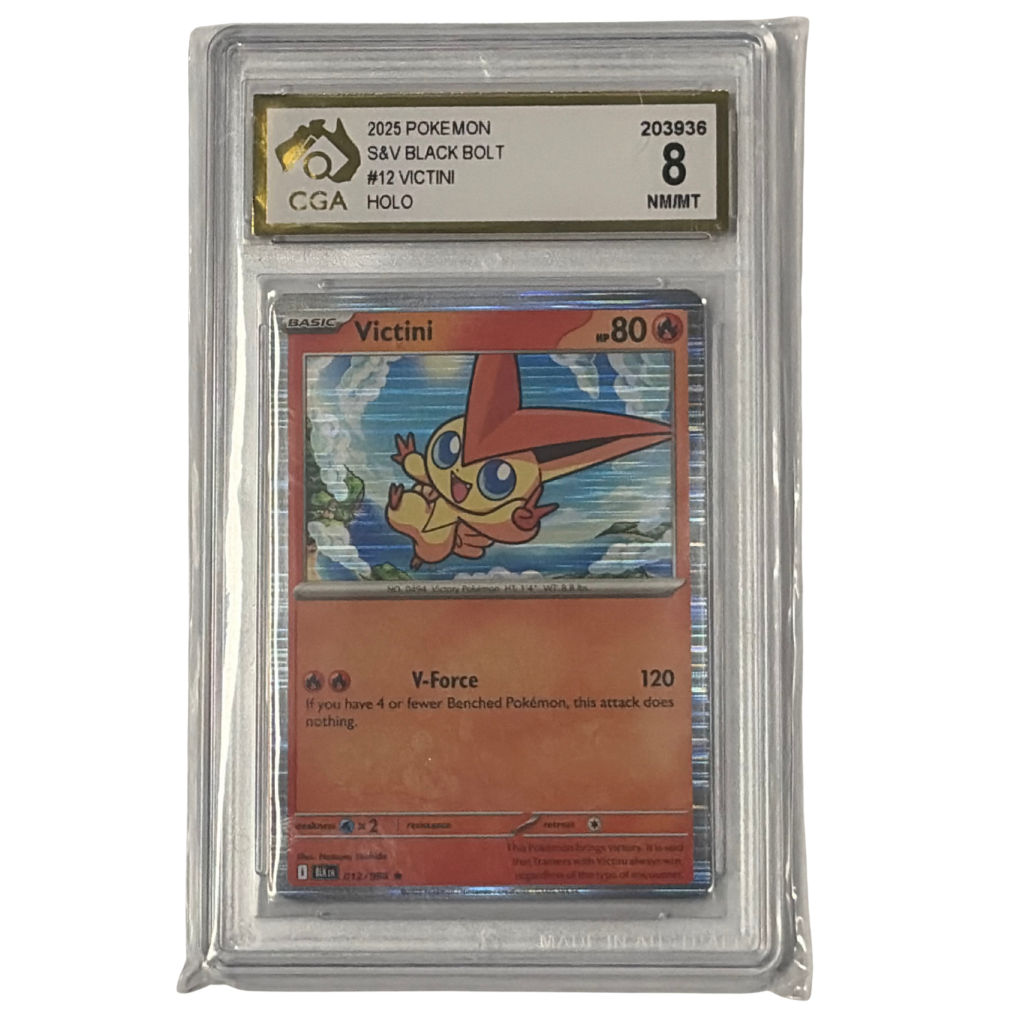 
                  
                    CGA Graded Pokemon Scarlet & Violet - Black Bolt #12 Victini
                  
                