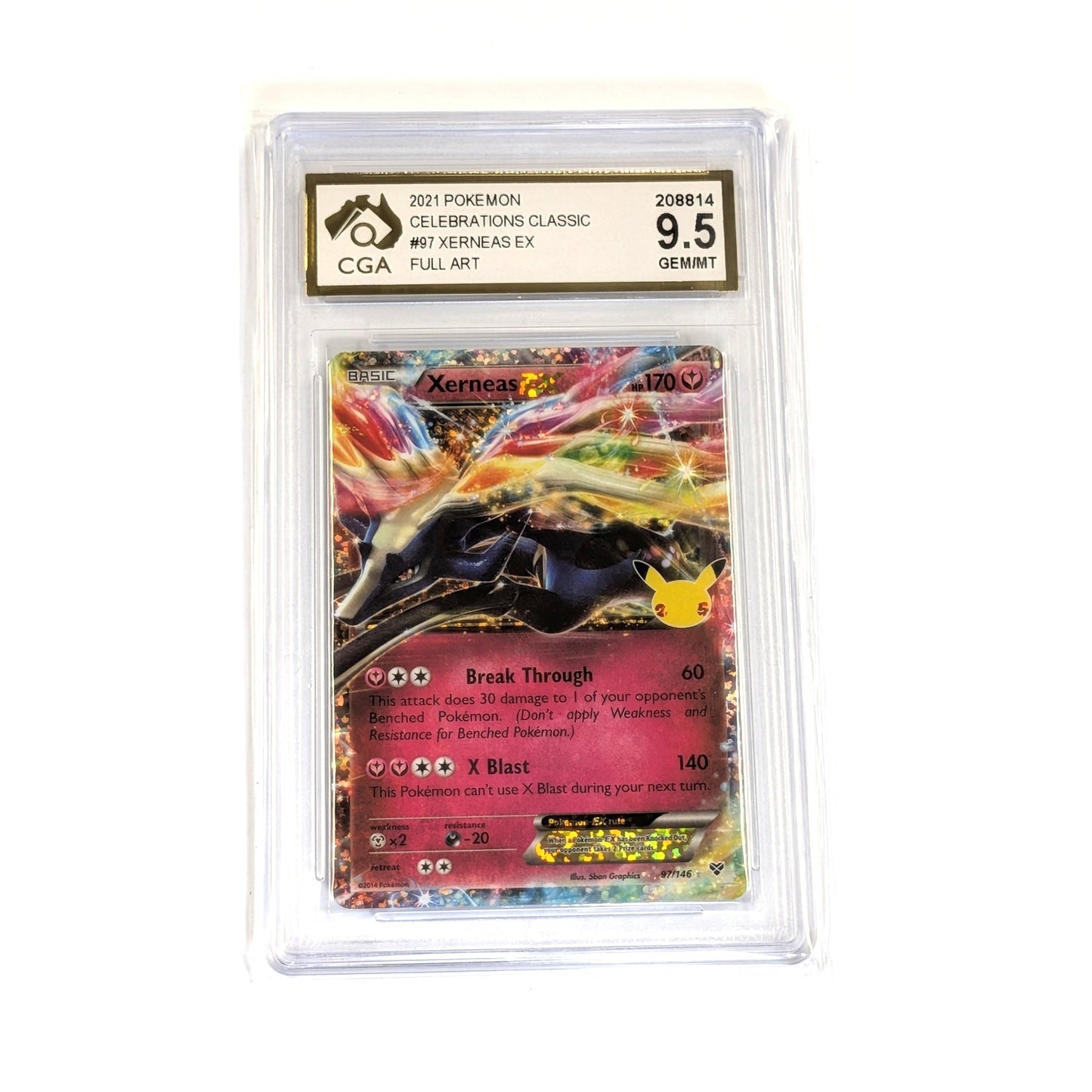 
                  
                    CGA Graded Pokemon XY Base Set #97 Xerneas EX - Graded
                  
                