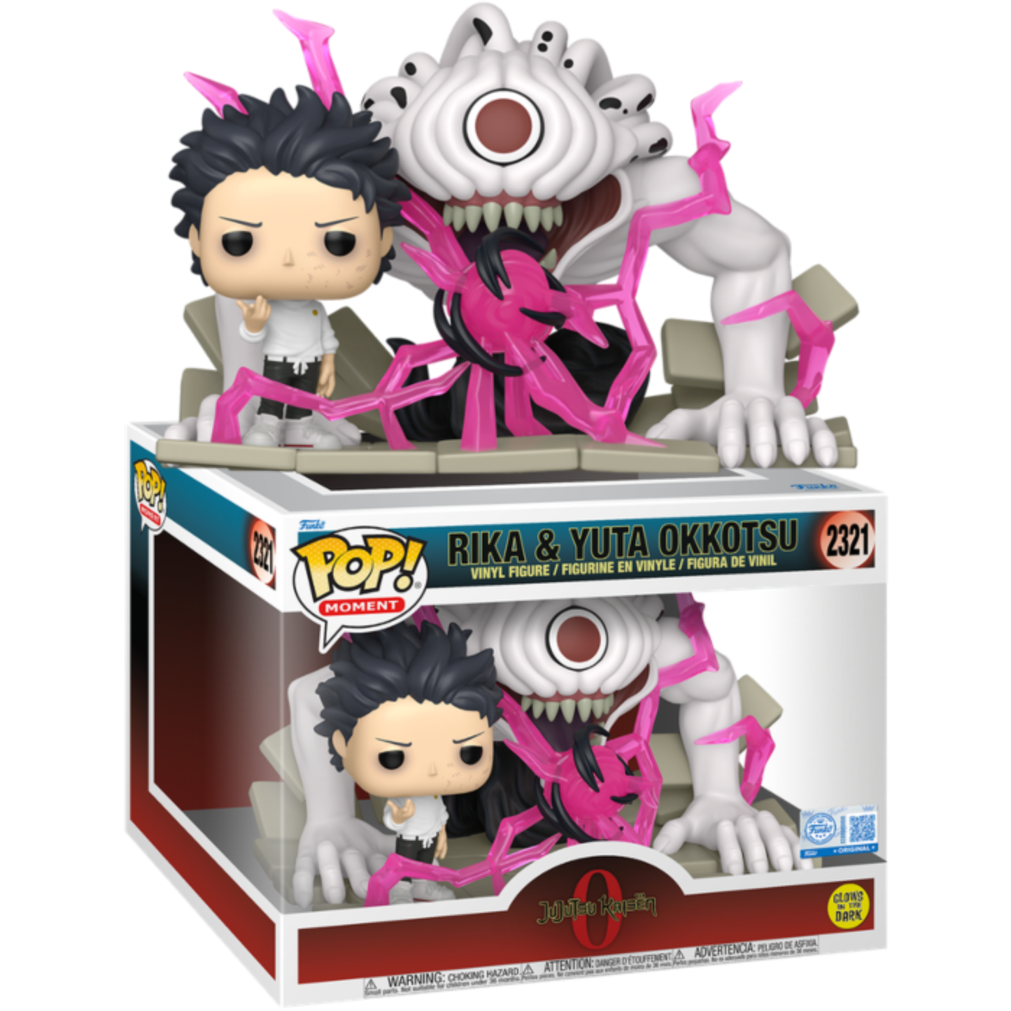 
                  
                    Jujutsu Kaisen 0 - Rika & Yuta Okkotsu Glow-in-the-Dark Pop! Moment Vinyl Figure
                  
                