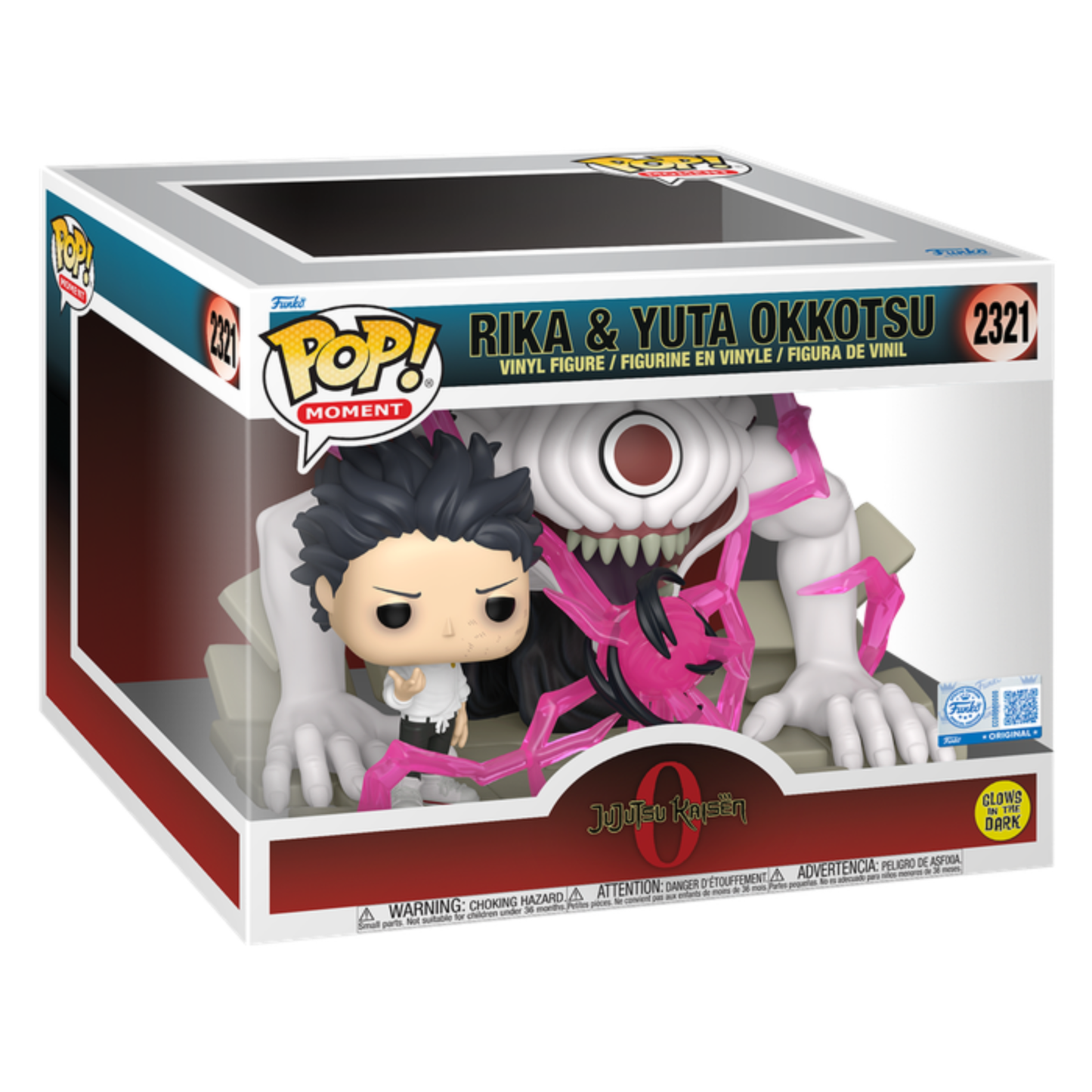 
                  
                    Jujutsu Kaisen 0 - Rika & Yuta Okkotsu Glow-in-the-Dark Pop! Moment Vinyl Figure
                  
                