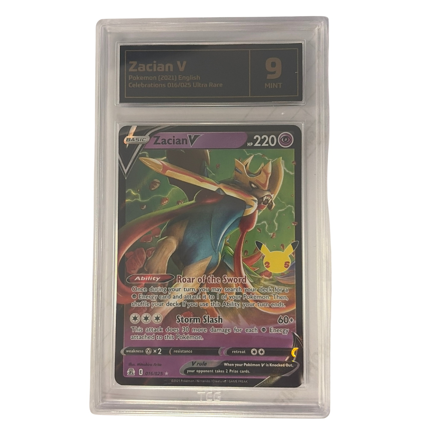 
                  
                    TCG Graded Pokemon Zacian V
                  
                
