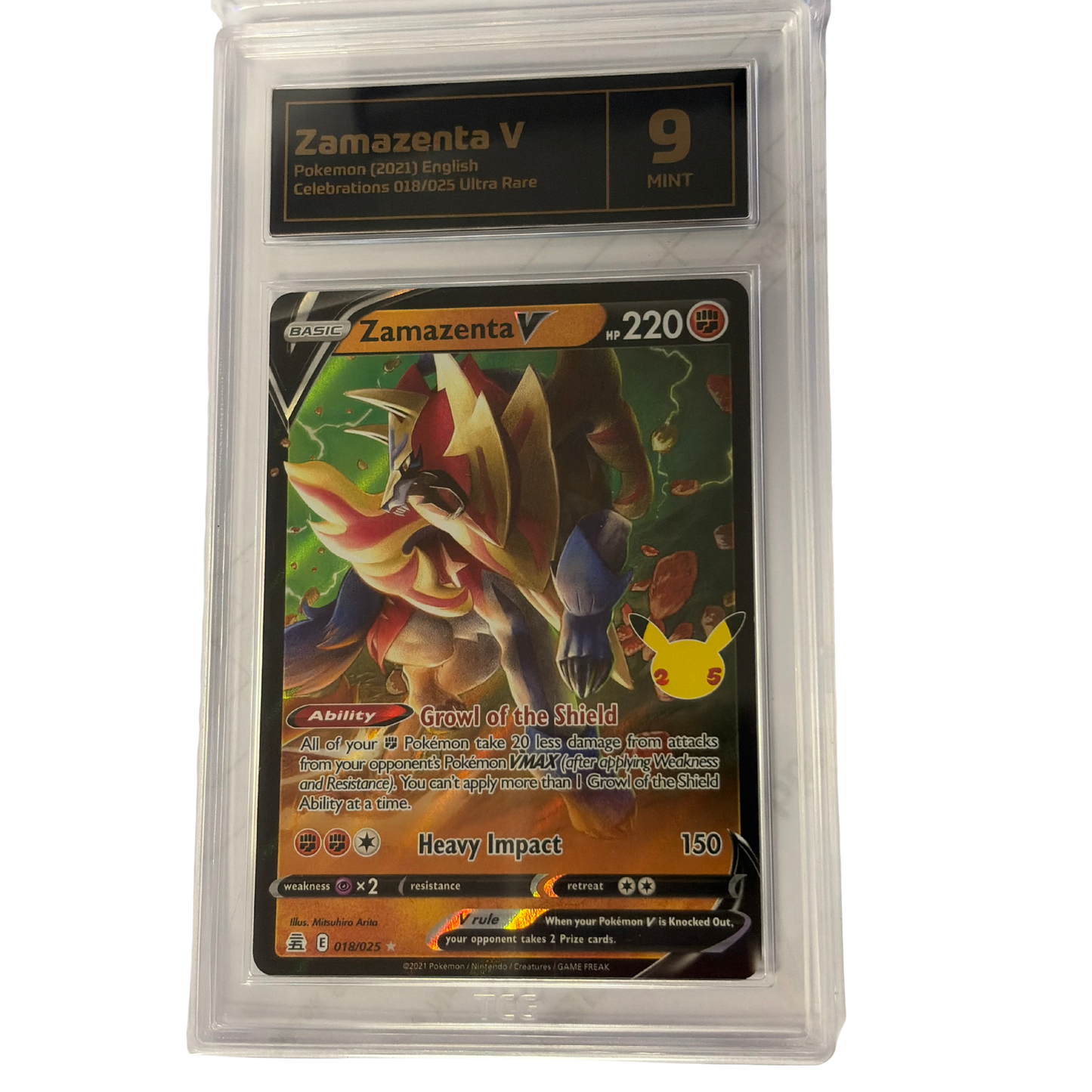 
                  
                    TCG Graded Pokemon Zamazenta V Mint 9
                  
                