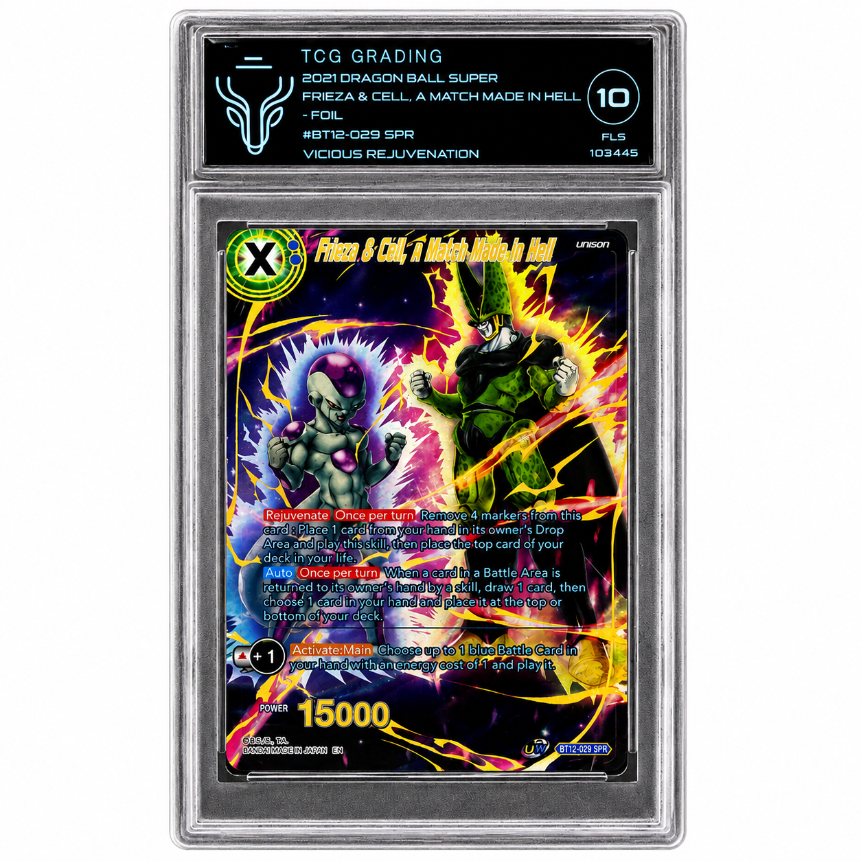 2021 Dragon Ball Super Frieza & Cell, A Match Made in Hell BT12-029 SPR Vicious Rejuvenation TCG 10