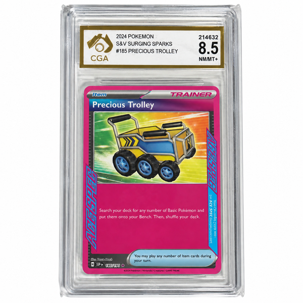 Pokémon Precious Trolley #185/191 Surging Sparks 2024 CGA 8.5 NM/MT+