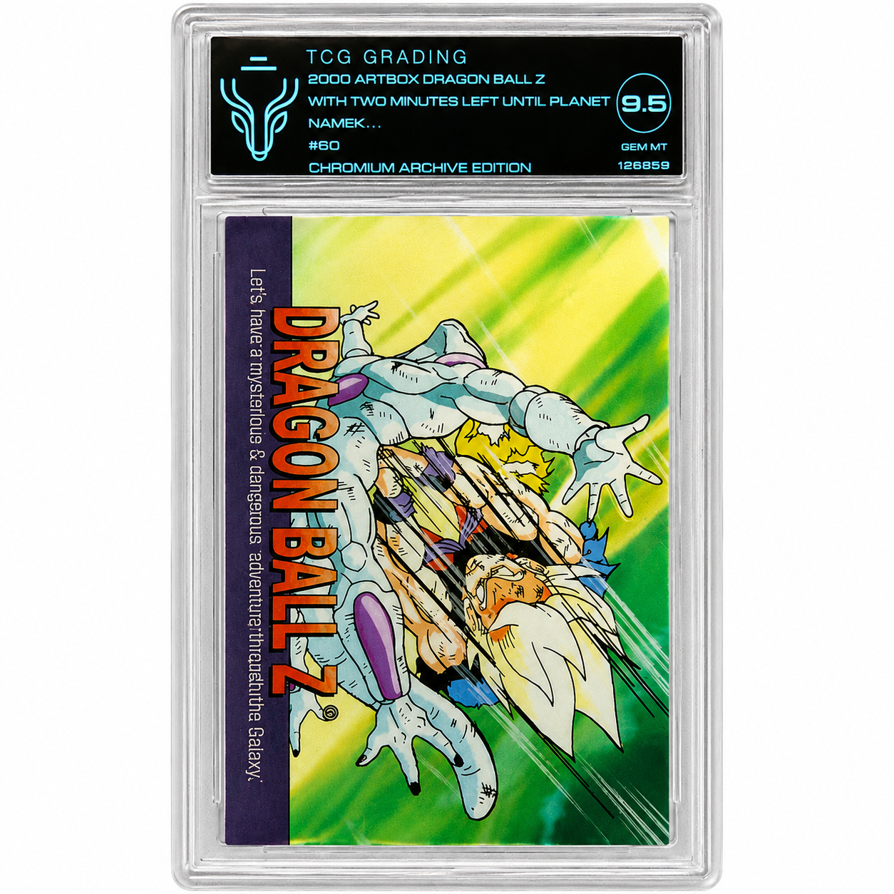 2000 Artbox Dragon Ball Z With Two Minutes Left Until Planet Namek #60 Chromium Archive Edition TCG 9.5