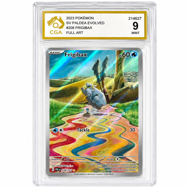 Pokémon Frigibax #208/193 Illustration Rare – Paldea Evolved – CGA 9 Mint