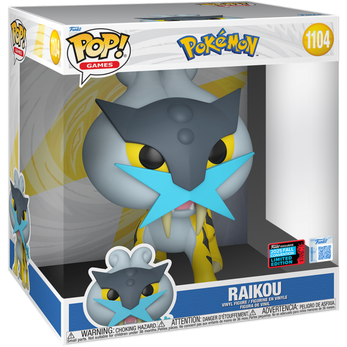 
                  
                    Pokemon - Raikou 10" Pop! Vinyl 2025 NYCC Exclusive [RS]
                  
                