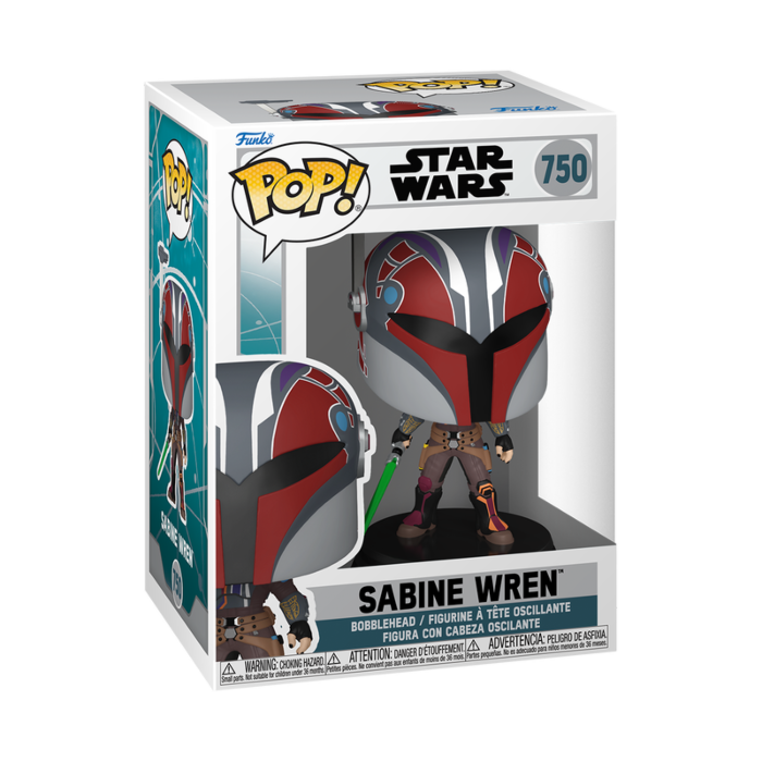 
                  
                    Star Wars: Ahsoka - Sabine Wren with Mandalorian Helmet Pop! Vinyl Figure
                  
                
