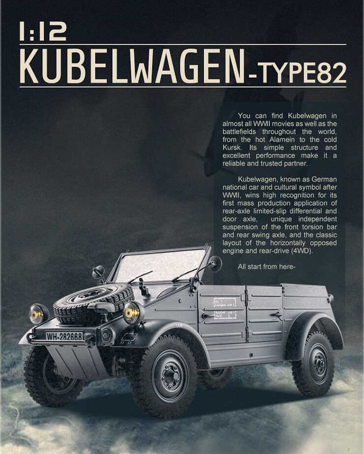 TYPE82 KUBELWAGON 1/12TH SCALER RTR
