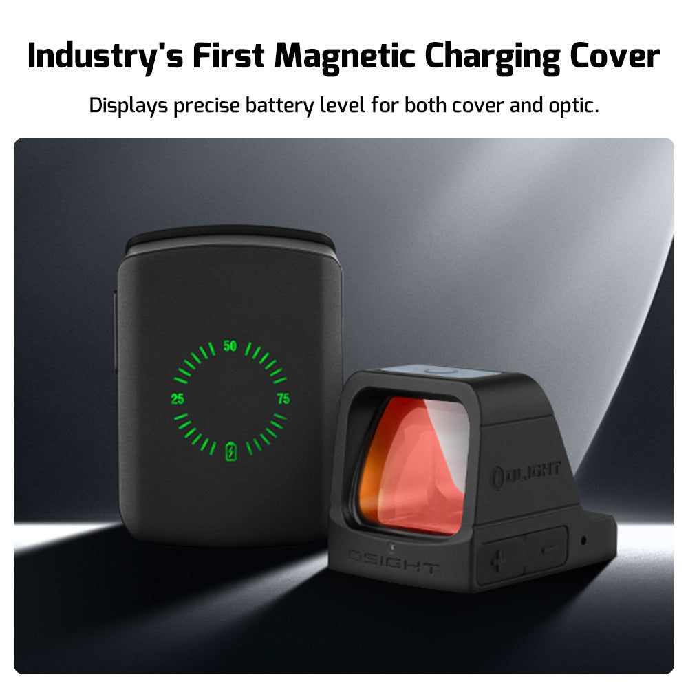 Olight Osight 3 MOA Rechargeable Dot Open Reflex Sight with Wireless Charging Cover
