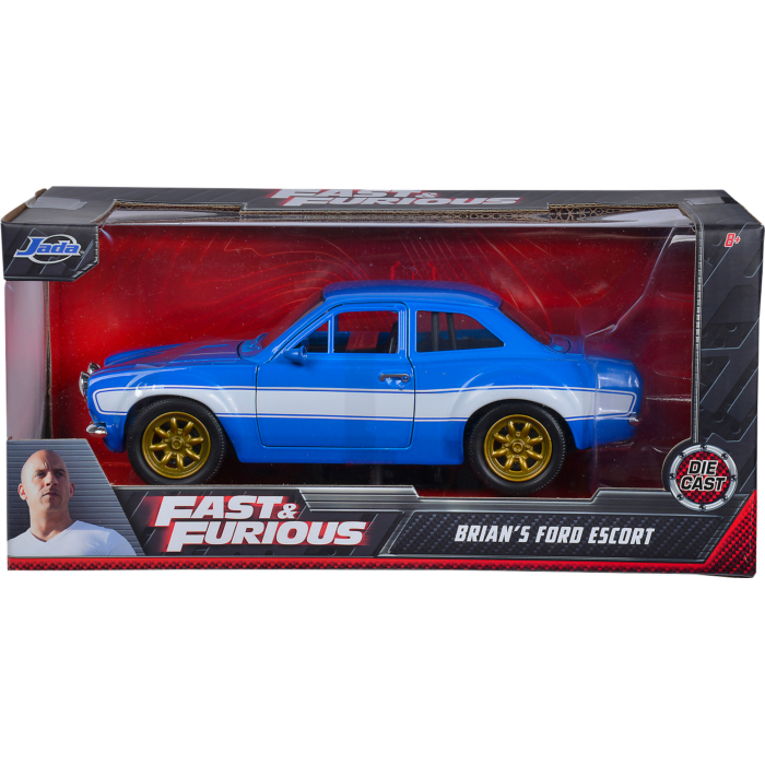 
                  
                    Fast & Furious 6 - Brian’s 1970 Ford Escort MK I RS1600 1/24th Scale Metals Die-Cast Vehicle Replica
                  
                