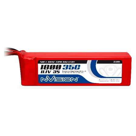 N Vision LiPo 1800mAh 3S 11.1V 35C (Deans Plug)