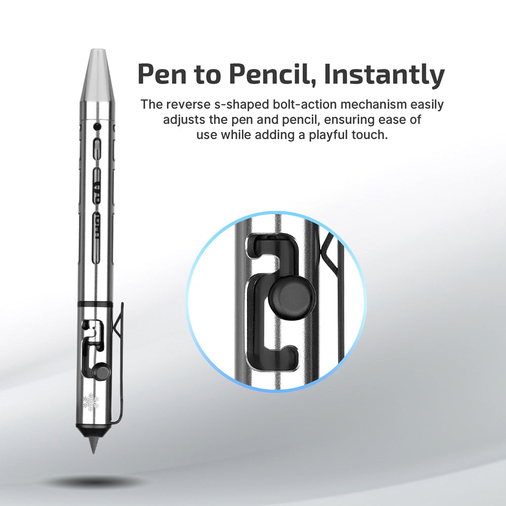 Olight Open Mini 2 Multi-functional Bolt Action Pen with Ballpoint and Pencil Tip - Set of 4